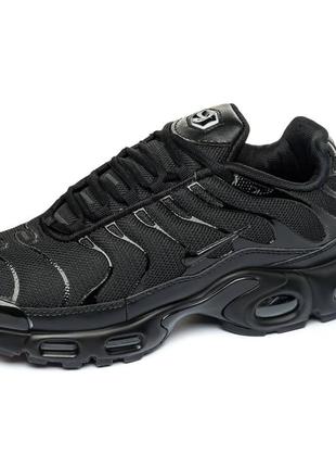 Кросівки жіночі / чоловічі чорні nike air max tn plus black