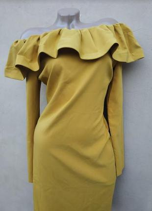Платье сарафан оливковое хаки волан рюш оборка  плечи коттон just woman турция10 фото