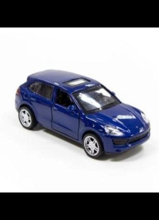 Автомодель technodrive porsche cayenne s blue. лицензионная.