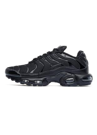 Кросівки жіночі / чоловічі чорні nike air max tn plus black6 фото