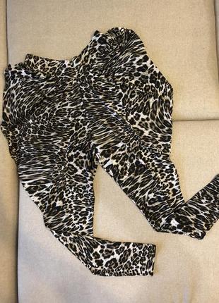 Стильні та комфортні леопардові штани розмір l {46-50}6 фото