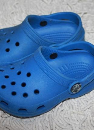 Сині крокси crocs оригінал розмір 6-7 15 см по устілці1 фото