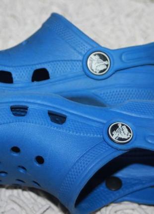 Сині крокси crocs оригінал розмір 6-7 15 см по устілці6 фото