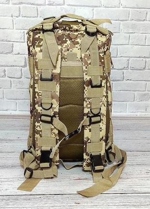 Армейский рюкзак, тактический рюкзак пиксель серый на 25 литров5 фото