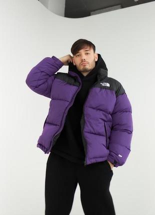 Мужской пуховик the north face 700 фиолетовый