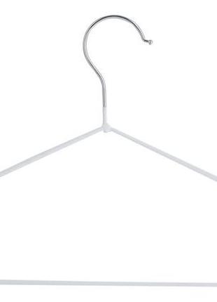Набір вішалок для одягу idea home white, 40.5х21х0.3 см, 8 шт.2 фото