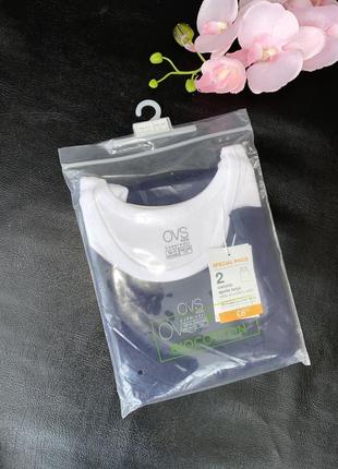 Комплект майок, в упаковці бренд: ovs // розмір:  110/116 сірого+білого кольорів // 140-146 си10 фото