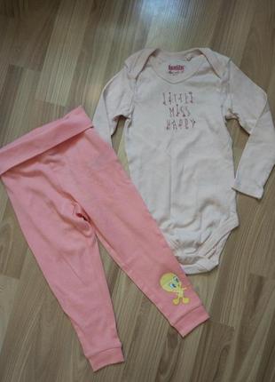 Костюм- бодик lupilu и штаны