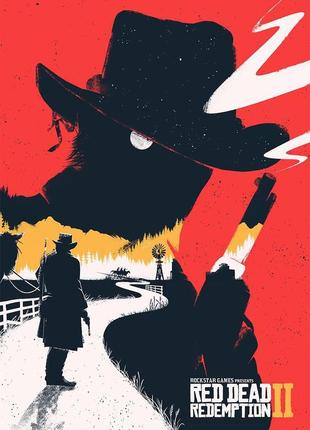 "red dead redemption 2"- постер