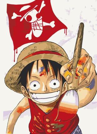 Картина по номерам монки д. луффи 40х50см, 16058-ac