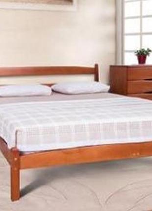 Кровать с ламелями ликерия без подножья  2000*1600 орех светлый