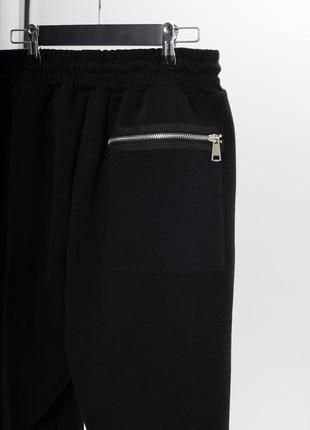 Зимові штани з начосом чорні rapid grand теплі на флисі подарок8 фото