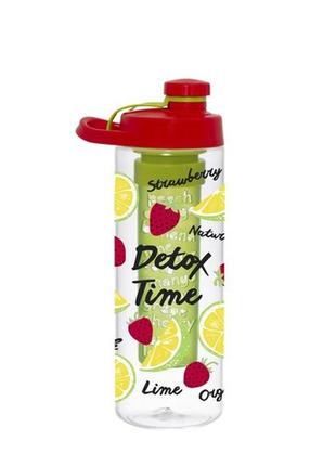 Пляшка для спорту herevin screw cap-lemon-detox