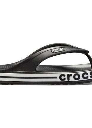 Вьетнамки crocs bayaband flip m8w10-40-26 см black white 205393-m