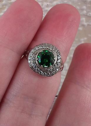 Кольцо серебро, р.17