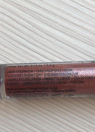 Жидкие тени для век nyx professional makeup glitter goals liquid eyeshadow3 фото