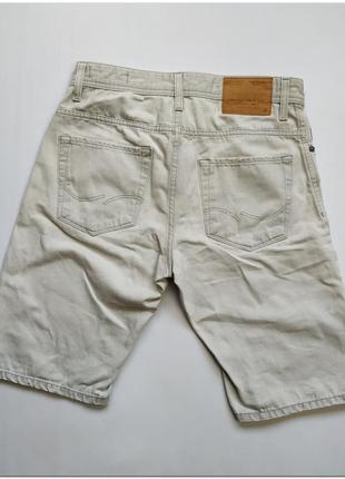 Мужские светло-серые джинсовые шорты jack&jones на пуговицах размер s4 фото