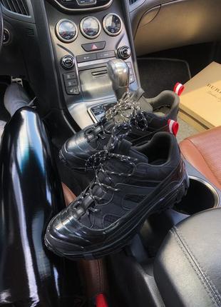 Кроссовки burberry london arthur sneakers black кросівки ботинки9 фото