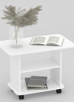 Журнальный стол жс-классик белый 550х750х450 мм