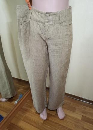 Брюки лен mac jeans3 фото