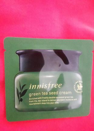 Innisfree green teaseed cream ,крем с экстрактом зеленого чая