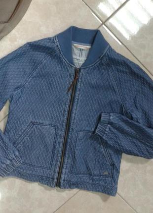 Розпродаж! стильний джинсовий бомбер курточка груди 49 довжина 56 с-м o'neill5 фото