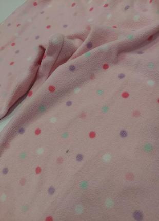 Нежнейшая флисовая пижама, домашний костюм с ленивцем розовая 6-8 лет8 фото