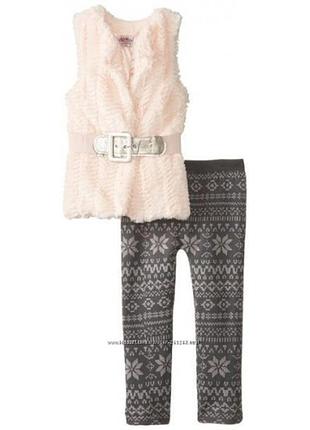 Костюм для девочки на 3-4 года с жилеткой