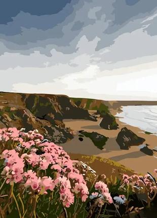 Набір для розпису по номерах серед скель strateg розміром 40х50 см (gs1319), шт