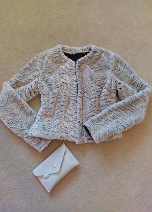 Хутряний жакет накидка піджак