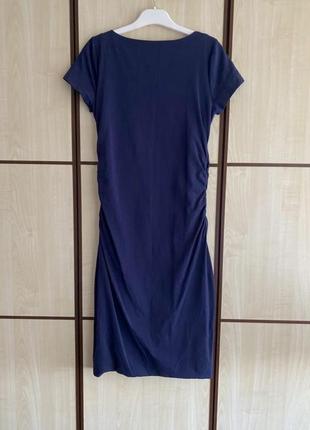Платье коттоновое с боковыми сборками2 фото