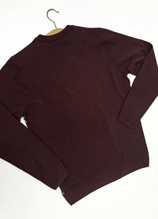 Мужской темно-бордовый новогодний джемпер от бренда m&amp;s