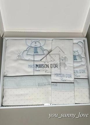 Набiр махрових рушників для хлопчика від maison d'or