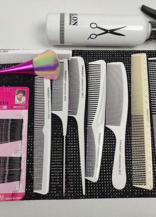 Набор расчесок набор гребней для все видов волос и стрижки парикмахерские расчёски