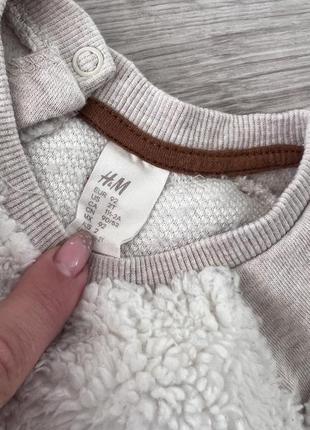 Теплая кофта мишка теди h&amp;m 2