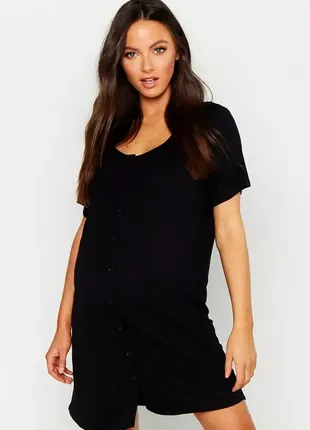 Ночная рубашка для беременных с пуговицами boohoo, s4 фото