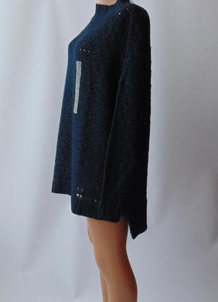 Удлиненный ажурный свитер oversize yessica c&amp;a евро 48-502 фото
