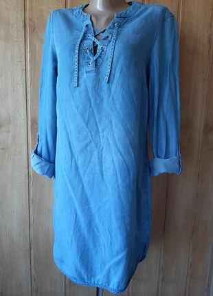 Женское джинсовое платье с карманами f&f