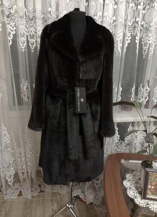 Норкова шуба шубка норка норочка цільна fabio gavazzi