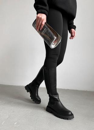 Ботинки женские chelsi reload - rossi, черный7 фото