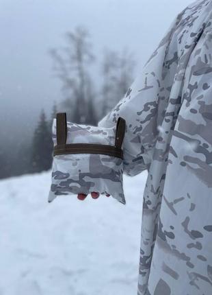 Пончо-дощовик мультикам alpine/ мультикам сніг/ мультикам білий7 фото