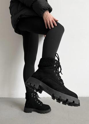 Ботинки женские зимние reload - rito, черный