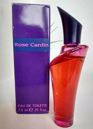 Rose by cardin pierre cardin, винтажная миниатюра, туалетная вода, 7,5 мл4 фото