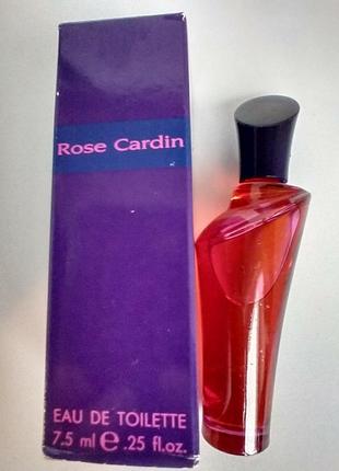 Rose by cardin pierre cardin, винтажная миниатюра, туалетная вода, 7,5 мл2 фото