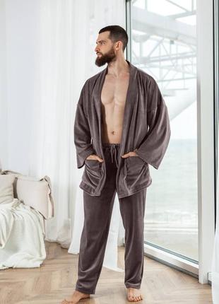 Чоловічий піжамний домашній костюм4 фото