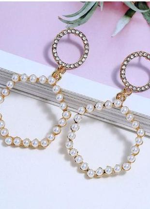 Сережки з великими перлами бароко1 фото