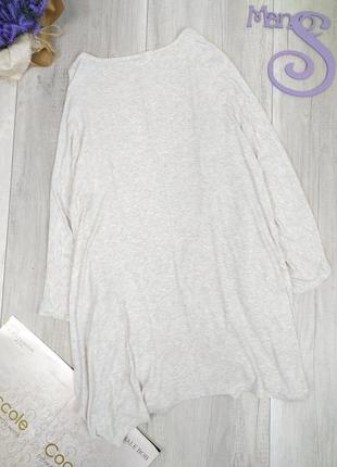 Кардиган женский m&s без застежки с карманами серый размер м (10)4 фото