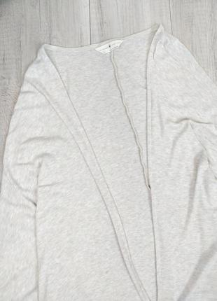 Кардиган женский m&s без застежки с карманами серый размер м (10)2 фото