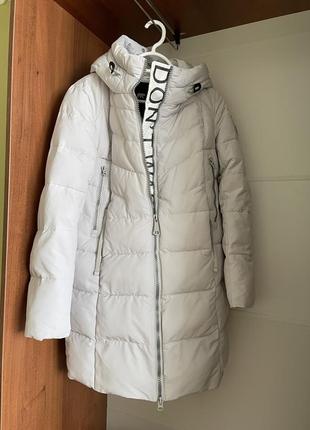 Зимнее женское теплое пальто с натуральным мехом, 403 фото