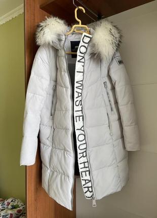 Жіноче тепле пальто на зиму з натуральним хутром, 405 фото